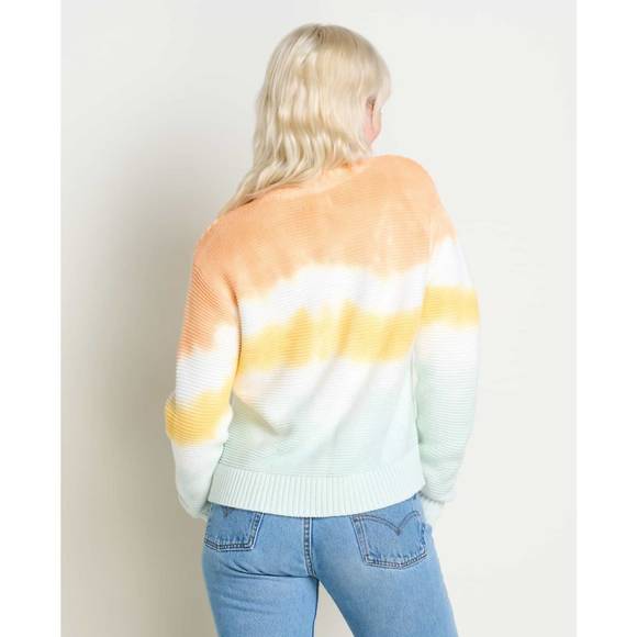 NEW TOAD&CO bianca crew cardigan in poppy tie dye - Picture 2 of 4